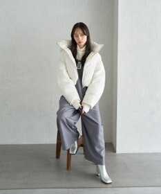 earth music&ecology 2wayパファー ショートブルゾン