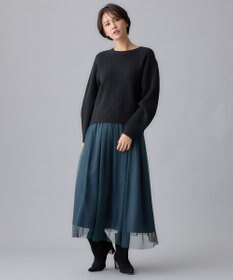 自由区 S 【洗える】ウールカシミヤブレンドプルオーバー ニット