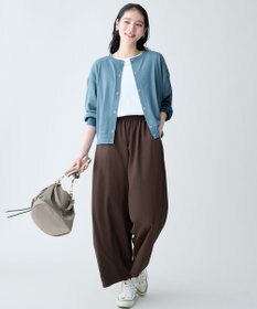 ANY シアーワッフルカーディガン