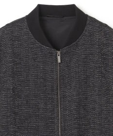 JOSEPH HOMME 【LEON 掲載】ブライトヘザージャージー レザーブロッキングブルゾン