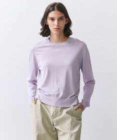 BEIGE， JULIE / コットンシルク 異素材プルオーバーニット