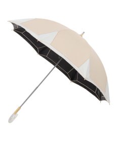 MOONBAT 【フルラ （FURLA）】晴雨兼用日傘 長傘 バイカラーロゴ刺繍 一級遮光 UV