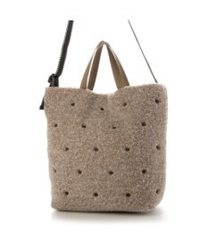 UNBILLION カシュカシュ cachecache / ミックスカラーボアドット2wayトート