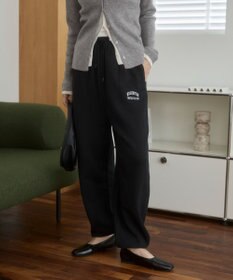 WEGO 【ANGIE VINTAGE】ワンポイント刺繍 裏毛 スウェットパンツ