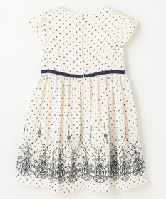 組曲 KIDS 【110-140㎝】ドットシフォン ワンピース