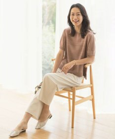 J.PRESS LADIES 【洗える】LACY ニットプルオーバー