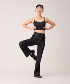 Chacott デニム調ブーツカットパンツ