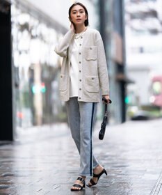 自由区 【XSサイズ～/洗える】USUKARU DENIM ヴィンテージストレート デニムパンツ