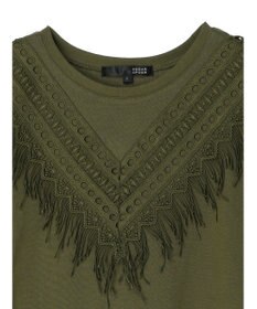 Green Parks ・ＳＵＧＡＲ　ＳＰＯＯＮ　フリンジフレンチＴシャツ