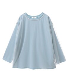 earth music&ecology ラインストーンチュールドッキングプルオーバー