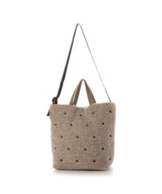 UNBILLION カシュカシュ cachecache / ミックスカラーボアドット2wayトート