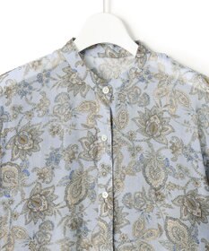 23区 【先行予約】Ericaキャラコ  ペイズリープリント シャツワンピース