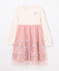 ANY KIDS バレエ刺繍チュールワンピース