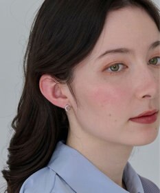 Phoebe 〈金属アレルギー対応〉グロッシーミニホースシューピアス　シルバー　ステンレス/馬蹄/蹄鉄/ラッキーモチーフ/ギフト/プレゼント