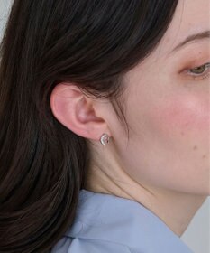 Phoebe 〈金属アレルギー対応〉グロッシーミニホースシューピアス　シルバー　ステンレス/馬蹄/蹄鉄/ラッキーモチーフ/ギフト/プレゼント