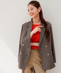 ANY SIS シアーメッシュ ダブルジャケット