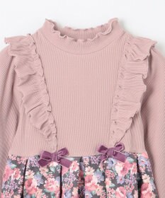 ANY KIDS 花柄 ドッキング ワンピース