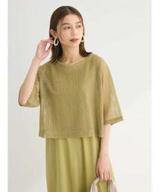 Green Parks ＳＥＴ２点　メッシュ＋ノースリーブワンピース