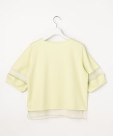 ANY SIS チュール切替ランタンスリーブ プルオーバー