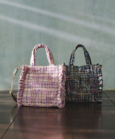 TOCCA 【美人百花掲載】【一部カラー撥水】TRIM WAVES MINITOTE ミニトートバッグ