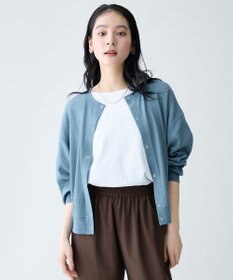 ANY シアーワッフルカーディガン