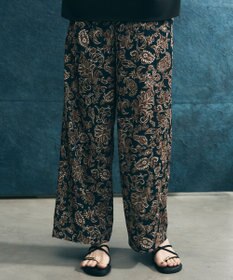 UNFILO 【ウエストゴム】プリント イージーパンツ