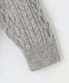 自由区 アランパターン Vネックニット