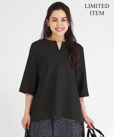 23区 L 【Lサイズ限定/洗える】ハイストレッチツイル ブラウス