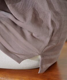 Tiaclasse 【インナーセット・洗える】ボーダー編みシアーニットアンサンブル