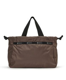 LeSportsac E/W CITY DRAWSTRING BAG /アップタウンダークチョコ/ブラック