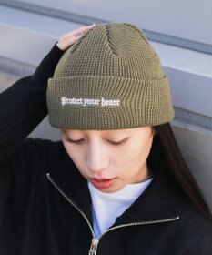 WEGO 【ユニセックス着用ITEM】ロゴショートビーニー