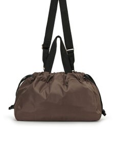 LeSportsac E/W CITY DRAWSTRING BAG /アップタウンダークチョコ/ブラック