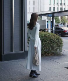 Green Parks AnriettMusee  リブニットドッキングワンピース