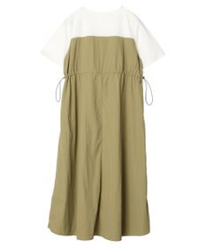 Green Parks 布帛ドッキングドロストワンピース