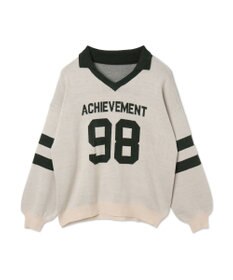 WEGO ナンバリングジャガードニット