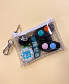 WEGO カラーテープクリアポーチ