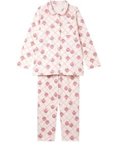 Wing パジャマ 綿100%(本体肌側) あったか 3Lまで対応 大きいサイズ 長袖 長ズボン 冬 レディース EP6020 ウイング／ワコール