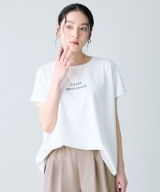 ANY ANYファンクションワイドフレンチスリーブTシャツ オフ