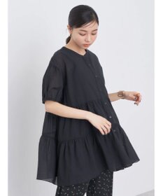 earth music&ecology 綿ローンティアードチュニック