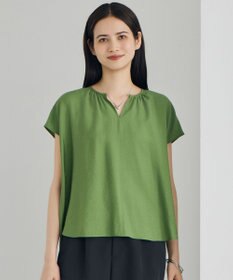 自由区 S 【カタログ掲載・人気素材・新型登場・セットアップ対応】エアリーツイルプルオーバー ブラウス