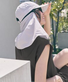 UNFILO UVカット ケープ付きキャップ