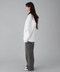 WEGO 【ユニセックス着用ITEM/MLサイズ展開】ワンポイントバイカラープルパーカー