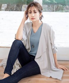 Tiaclasse L 【洗える】軽さが魅力のドレープコート