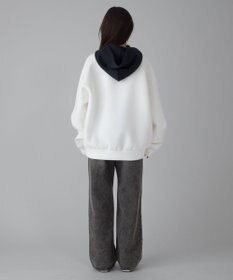 WEGO 【ユニセックス着用ITEM/MLサイズ展開】ワンポイントバイカラープルパーカー