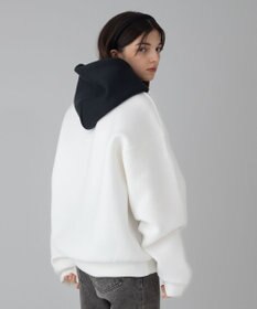 WEGO 【ユニセックス着用ITEM/MLサイズ展開】ワンポイントバイカラープルパーカー