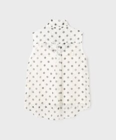 GRACE CONTINENTAL ドットオパールボウタイノースリーブ