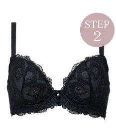 BRADELIS New York 【BRADELIS New York/ 育乳補整ブラ・STEP2 寄せる】ベルステップ2ブラ25A1 谷間を作ってキープ