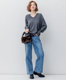 23区 フェイクファー2WAY ショルダー バッグ