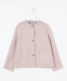 J.PRESS LADIES L 【リバーシブル】ウールナイロン リバー ショート コート