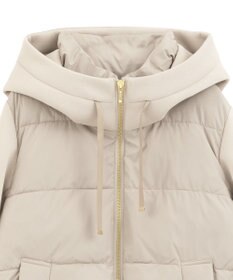 YECCA VECCA 中綿×カットボンディングZIPフーディー